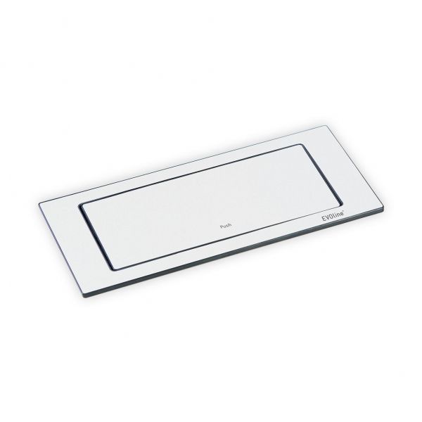 EVOline BackFlip Cuisine, 180° drehbar, 2-fach Steckdose + 1 USB-Charger, matt weiß lackiert
