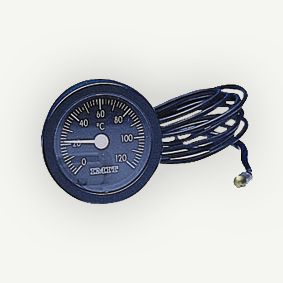 Kapillar-Einbauthermometer groß, Ø 52 mm, 0...+120 °C
