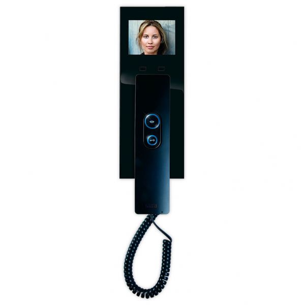Video-Türsprechanlage Innenstation mit Hörer, schwarz/schwarz, VDV-505 SS